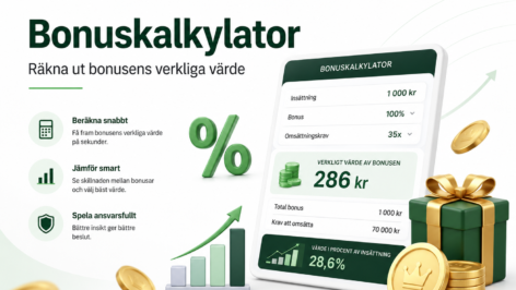 Casino bonus kalkylator